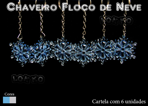 Chaveiro Floco de neve